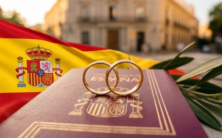 إقامة الزواج في إسبانيا 2026: الشروط الكاملة وكيفية الحصول على إقامة أفراد عائلة مواطن إسباني